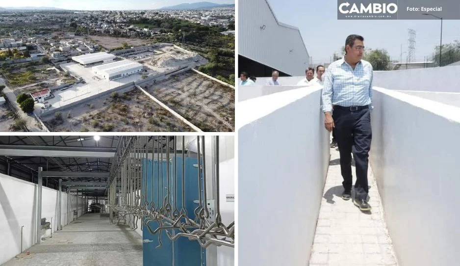 Sergio Salomón supervisa detalles finales del nuevo Rastro Municipal de Tehuacán