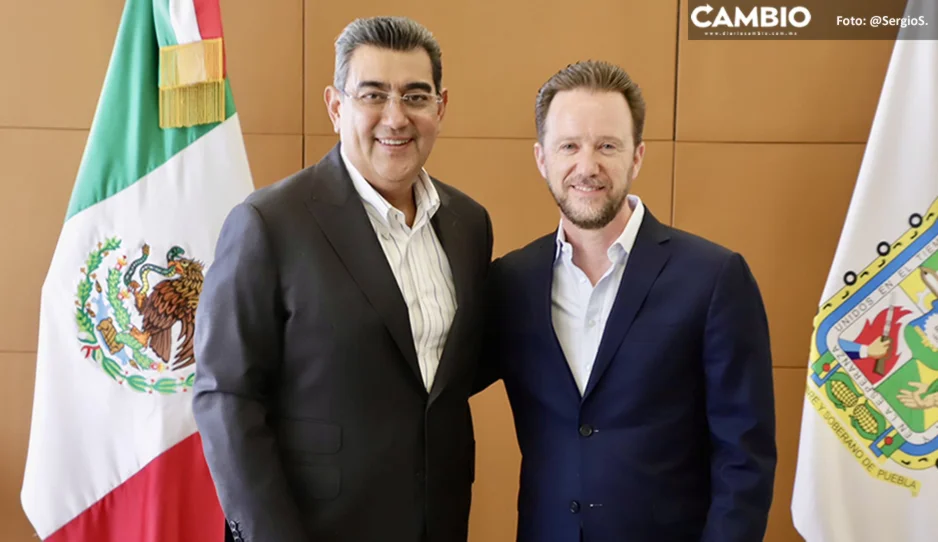 Sergio Salomón se reúne con el ex alcalde de Puebla, Luis Banck