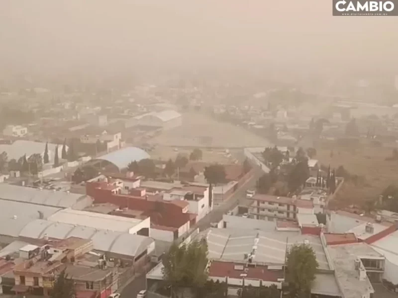 No es el fin del mundo: Puebla registra tormenta de arena (VIDEO)