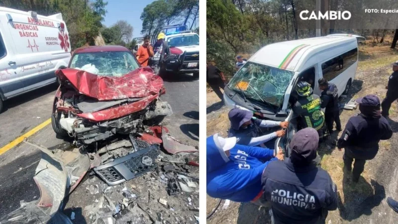 Una muerta y ocho lesionados tras fuerte accidente en la federal Azumbilla-El Seco