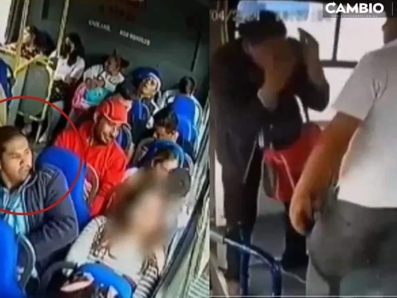 ¡Más como él! Chofer da paliza a acosador de joven en transporte público de Edomex (VIDEO)