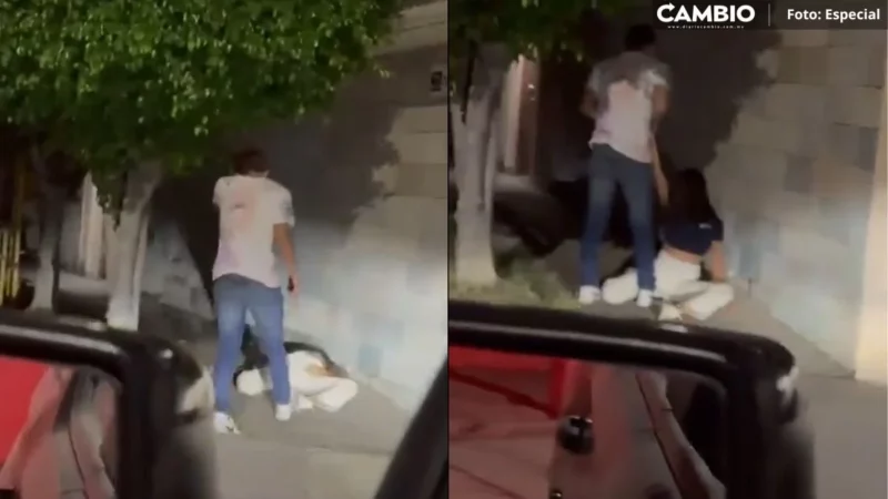 VIDEO: Malnacido golpea y arrastra a joven hasta dejarla inconsciente en plena calle de Guanajuato
