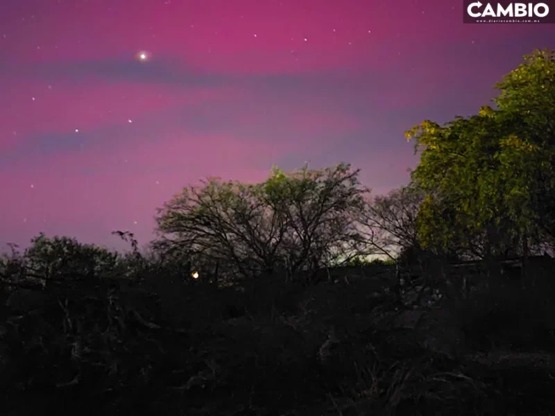 FOTOS: ¡Hermoso! Tormenta solar provoca aurora boreal al norte de México