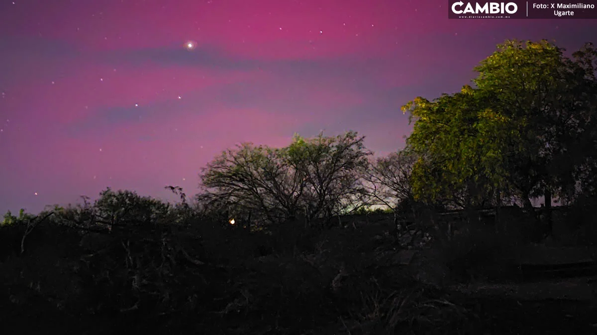 FOTOS: ¡Hermoso! Tormenta solar provoca aurora boreal al norte de México