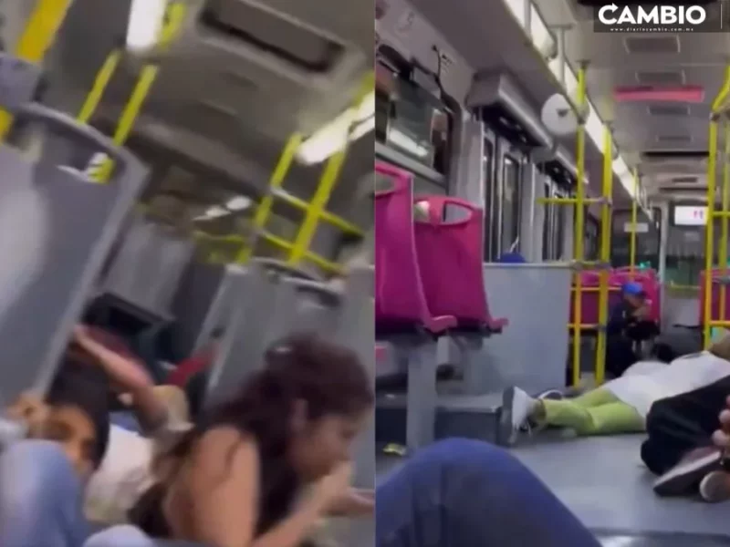 VIDEO: Tirados al piso y con crisis nerviosa, así vivieron usuarios del Metrobús una balacera en Azcapotzalco