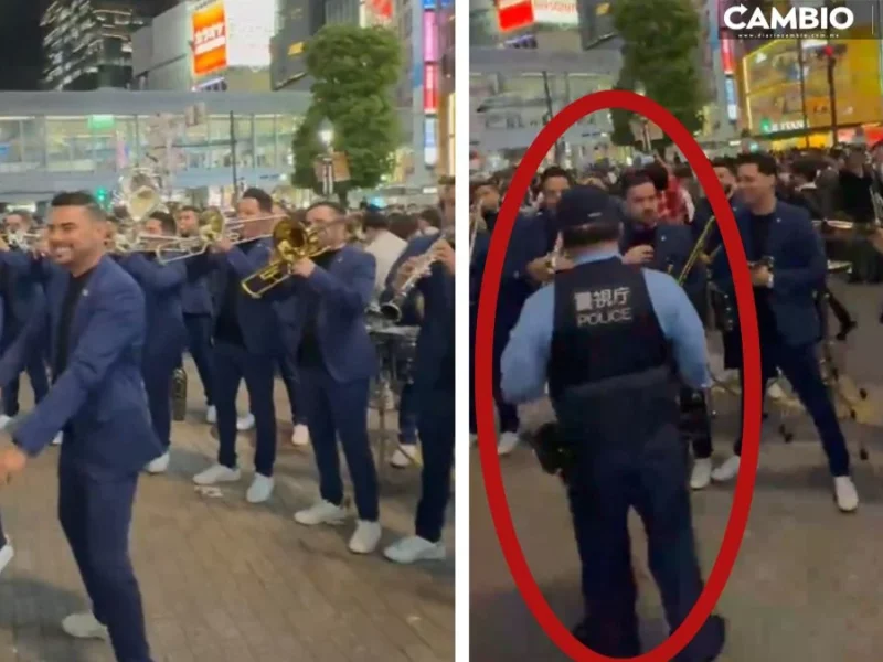 ¿No les gustó la música? Banda El Recodo da concierto gratis en calles de Japón y les cae la policía (VIDEO)