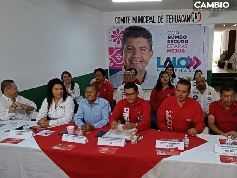 Candidatos del PRIANRD en Tehuacán condenan atentado contra Lalo Rivera