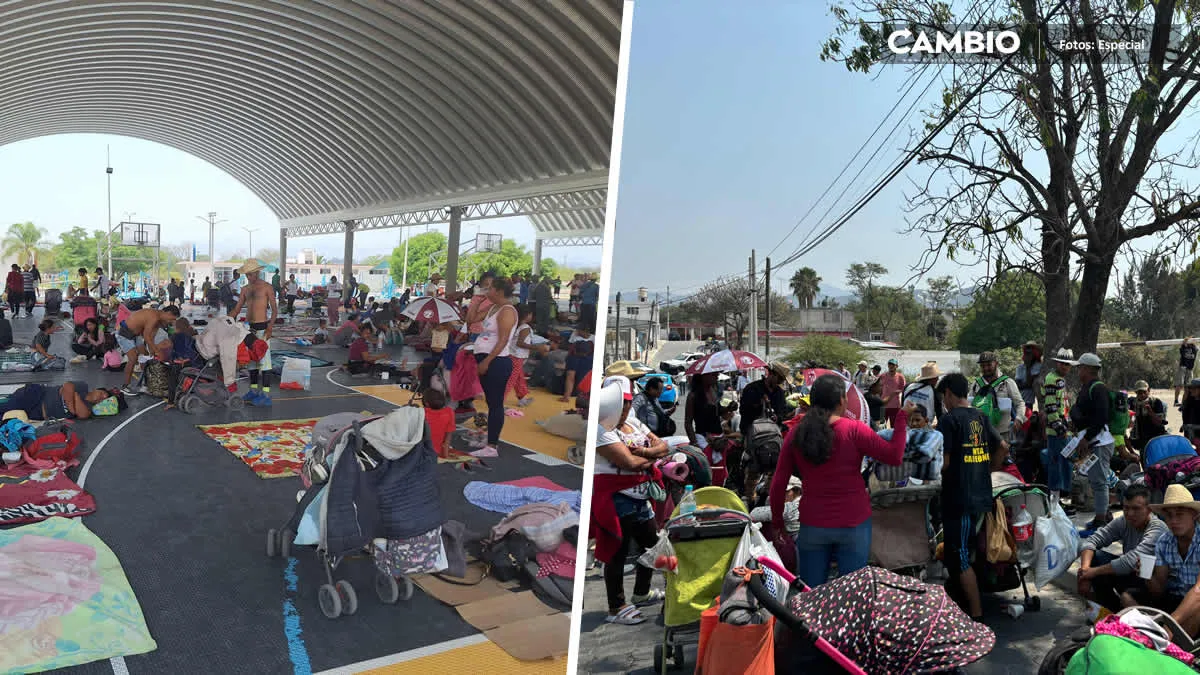 Caravana de migrantes pasa por Tehuacán; recorren el país en busca del “sueño americano”