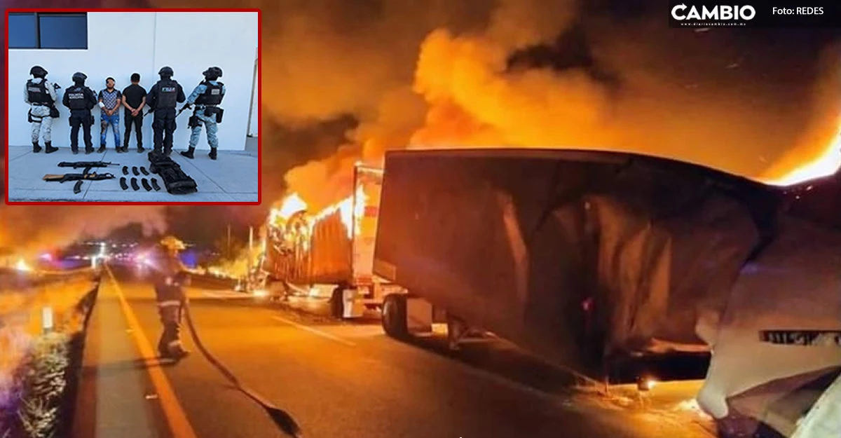 ¡Zacatecas en llamas! Cártel de Sinaloa quema vehículos tras captura de seis de sus sicarios (VIDEO)