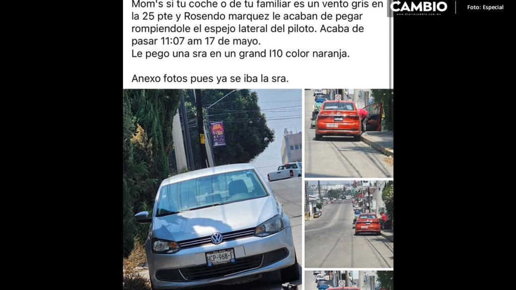 ¡Servicio a la comunidad! Exhiben a conductora que huyó tras chocar auto en Rosendo Márquez