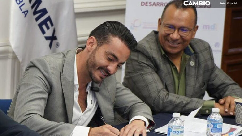Toño López y la COPARMEX firman acuerdo a favor de Puebla