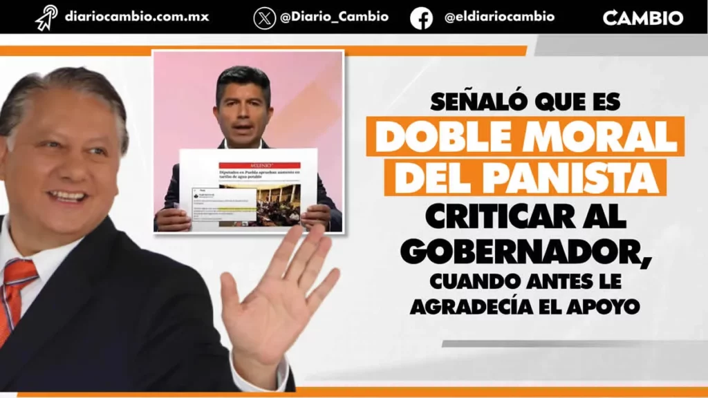 Fer Morales defiende a Sergio Salomón de ataques de Lalo Rivera durante el debate