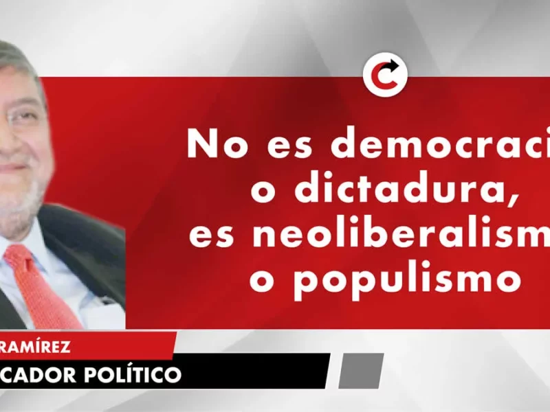No es democracia o dictadura, es neoliberalismo o populismo