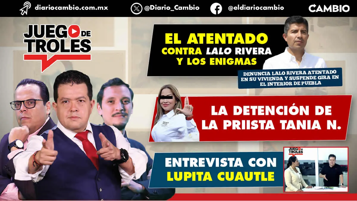JDT: Denuncia Lalo Rivera atentado en su vivienda y suspende gira en el interior de Puebla