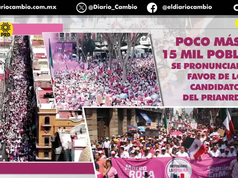 Marea Rosa supera expectativas: marchan entre 10 y 35 mil en apoyo a Xóchitl, Lalo y Riestra