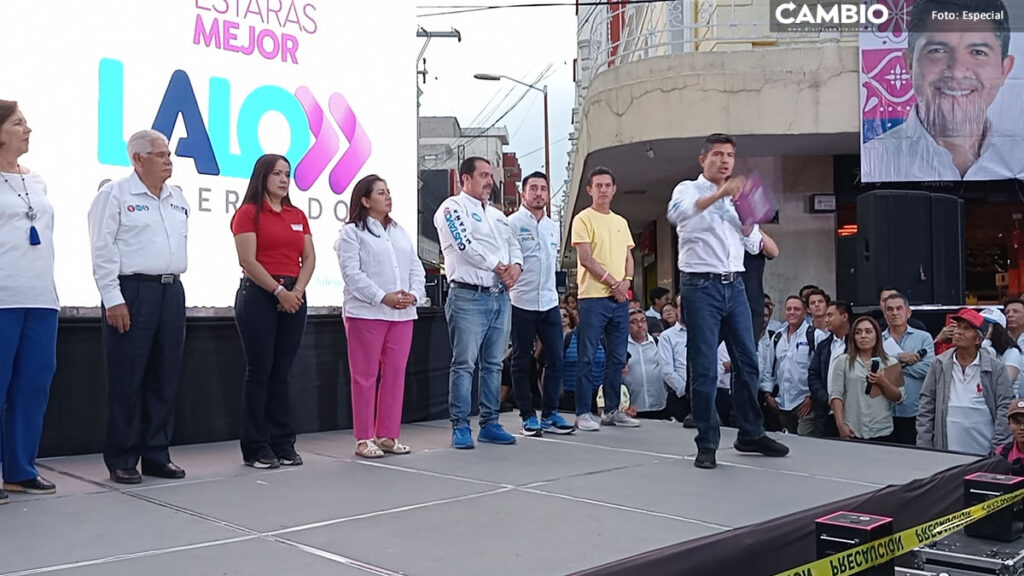 Lalo Rivera se compromete a terminar el libramiento en Texmelucan