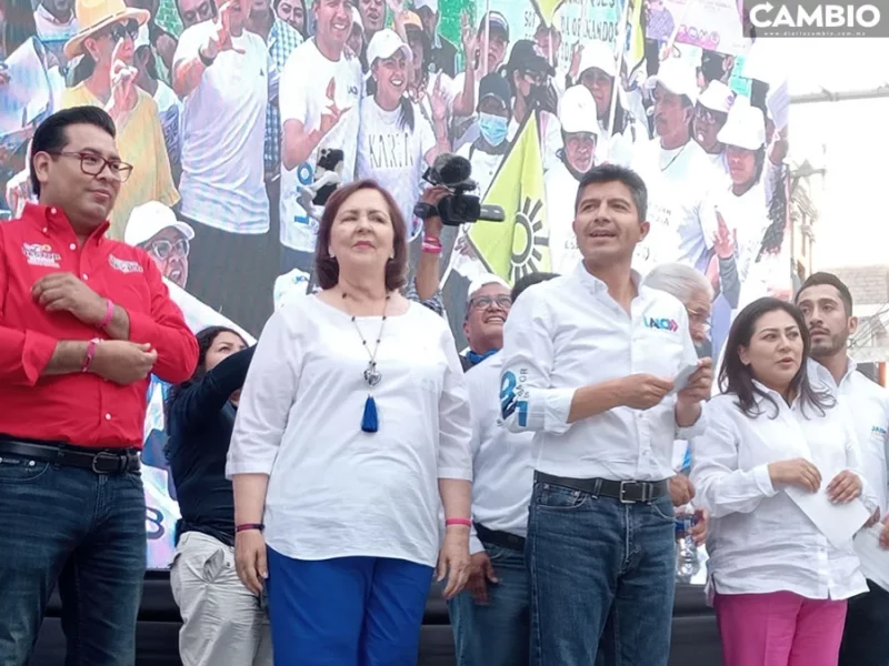 Lalo Rivera se compromete a terminar el libramiento en Texmelucan