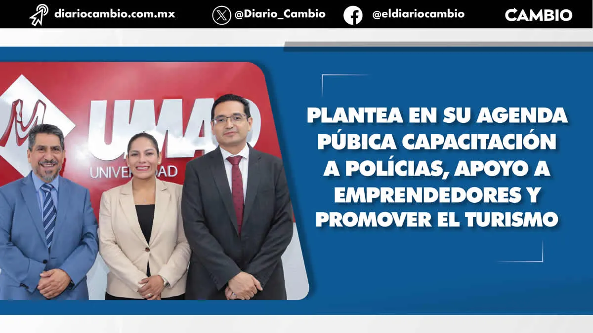 Lupita Cuautle, candidata del PAN a la alcaldía de San Andrés, presenta su proyecto de gobierno en la UMAD
