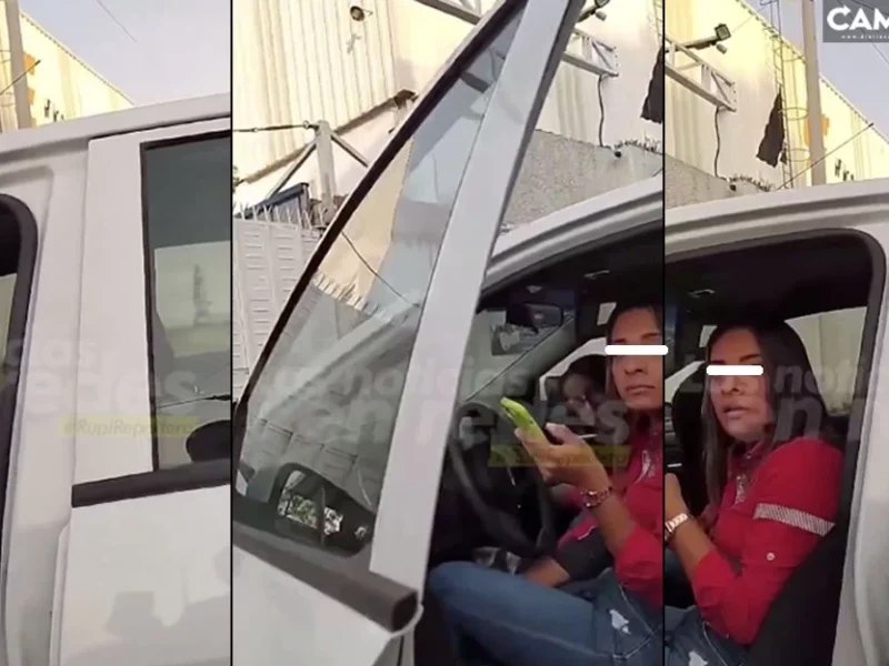 Mujer confronta a conductora que intentó escapar tras atropellar a motociclista en Cuautlancingo(VIDEO)