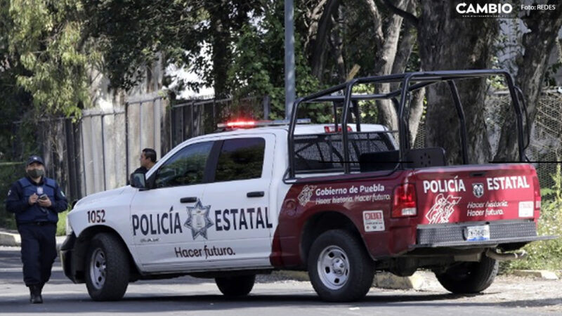 Policías tras balacera y persecución detienen a ladrones en Texmelucan