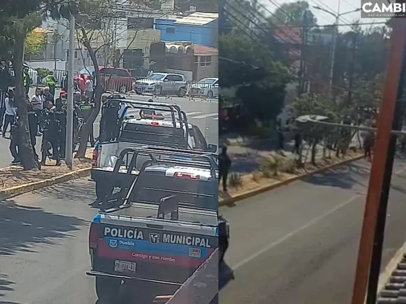 Franeleros de la 28 de octubre golpearon a automovilistas que querían ir a la Feria de Puebla (VIDEO)