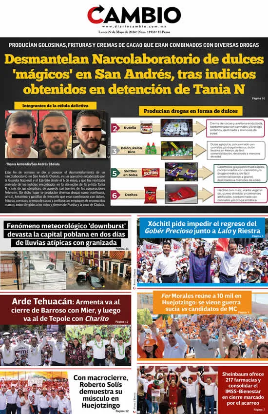 Epaper: Desmantelan Narcolaboratorio de dulces ‘mágicos’ en San Andrés, tras indicios obtenidos en detención de Tania N