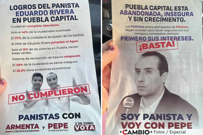 propaganda negra en contra de Rivera Pérez y Riestra Piña