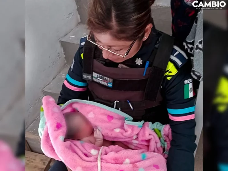 ¡Se adelantó la cigüeña! Policía ayuda a joven a dar a luz en Lomas de San Valentín