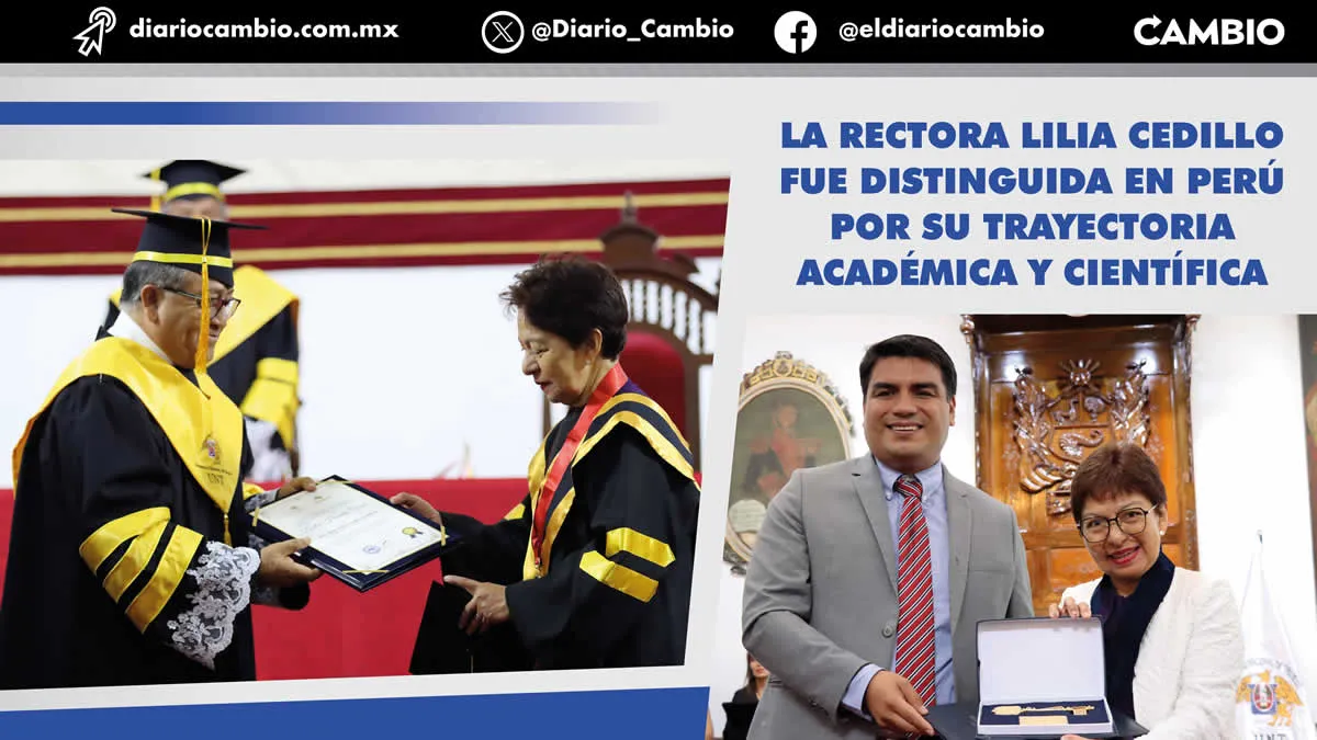 Rectora Cedillo recibe doctorado honoris causa de la Universidad de Trujillo en Perú