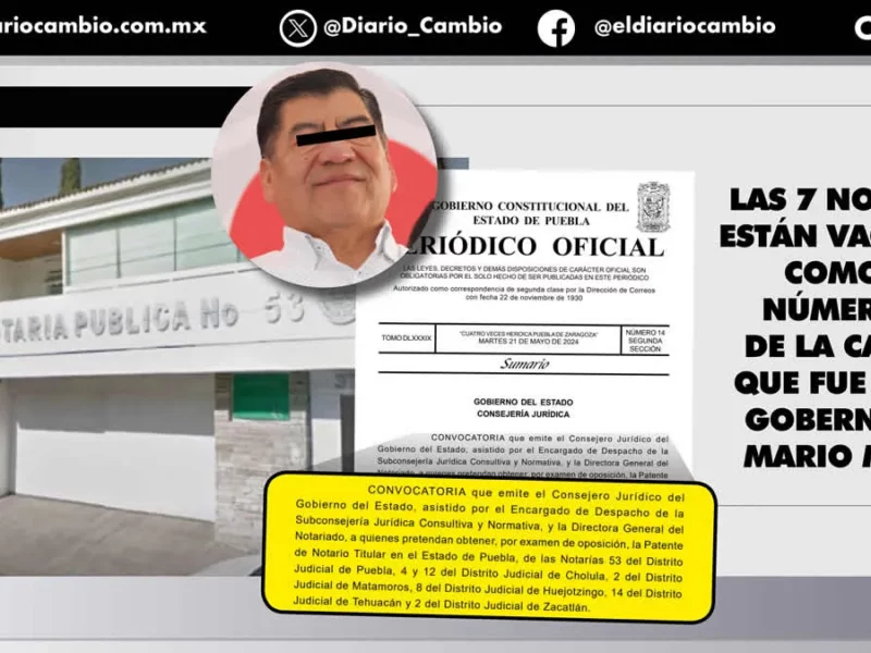 Sergio Salomón cerrará su gobierno concursando 7 notarías vacantes