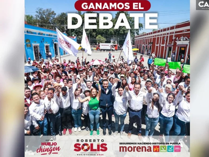 Roberto Solís se declara ganador del debate a la alcaldía de Huejotzingo