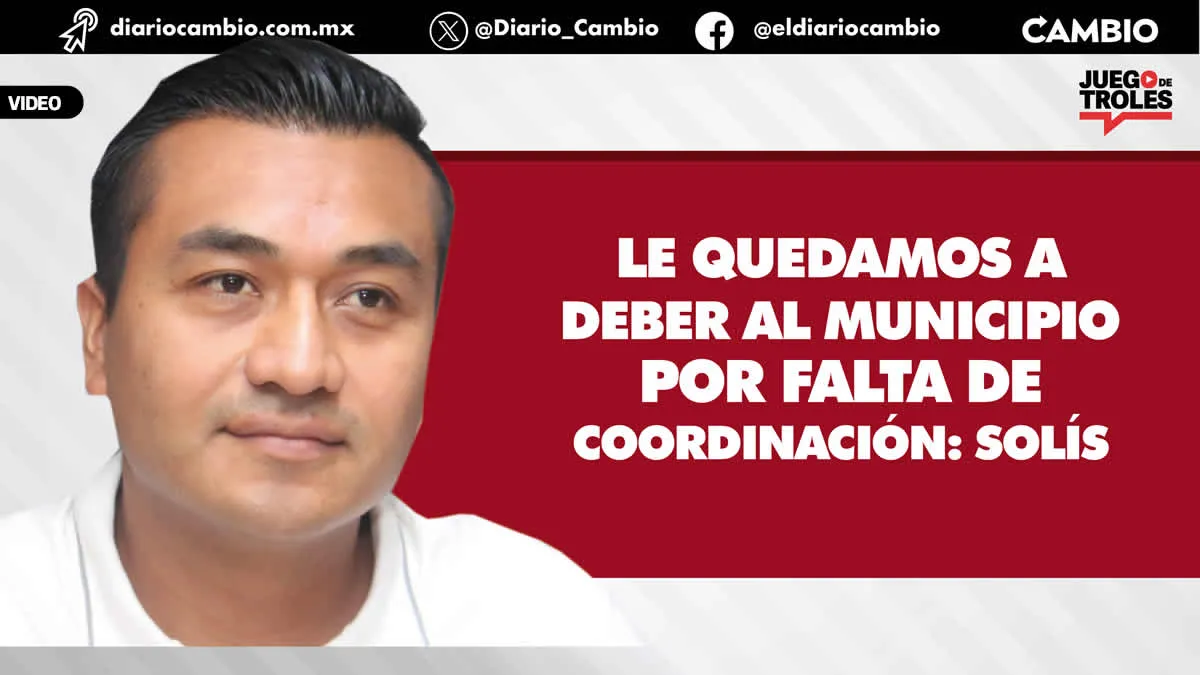 Roberto Solís: estoy de acuerdo con la propuesta de AA del mando único para darle más seguridad a Huejotzingo (VIDEO)
