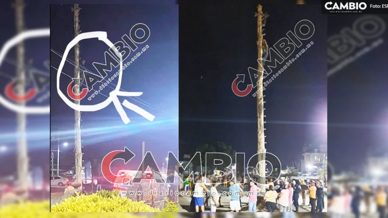 Tragedia en Venustiano Carranza: se avienta de palo volador de 10 metros