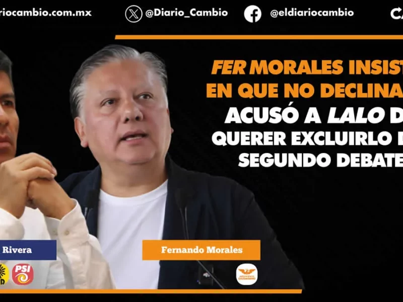 Se trenzan Lalo y Fer Morales en el posdebate: te tiemblan las piernas como las gelatinas que vendías