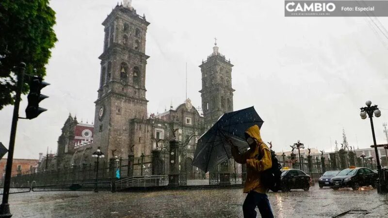 ¡Sigue lloviendo! Pronostican tormentas eléctricas este jueves en Puebla