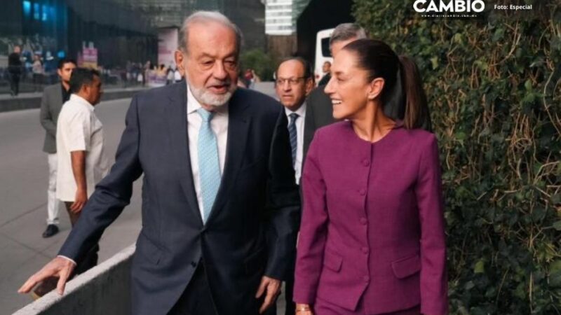 Me dio gusto saludarlo: Sheinbaum tras encuentro con Carlos Slim en el Soumaya