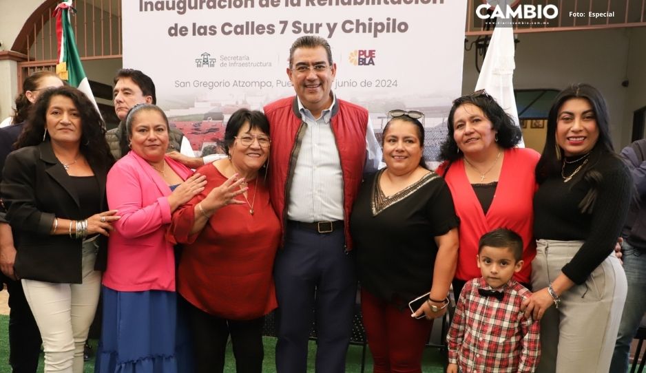 Llama Sergio Salomón a la unidad y continuidad de proyectos en San Gregorio Atzompa