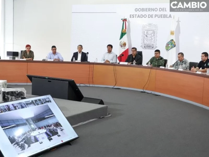 Sergio Salomón sostiene reunión de seguridad con gobierno federal previo a las elecciones