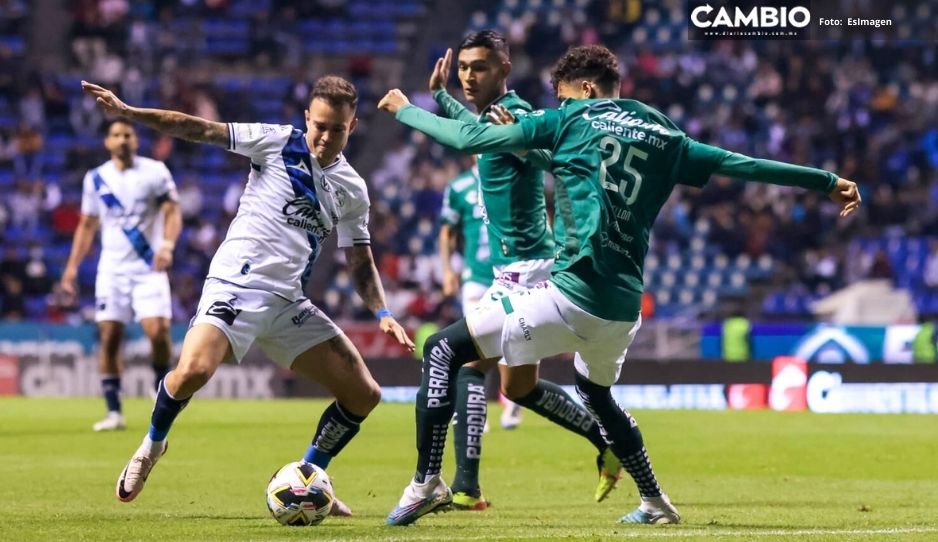 Cavallini te queremos! Club Puebla logra empate ante León en el Estadio Cuauhtémoc