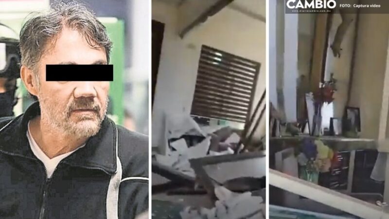 VIDEO: Así vandalizaron la capilla familiar de Dámaso López Núñez “El Licenciado”