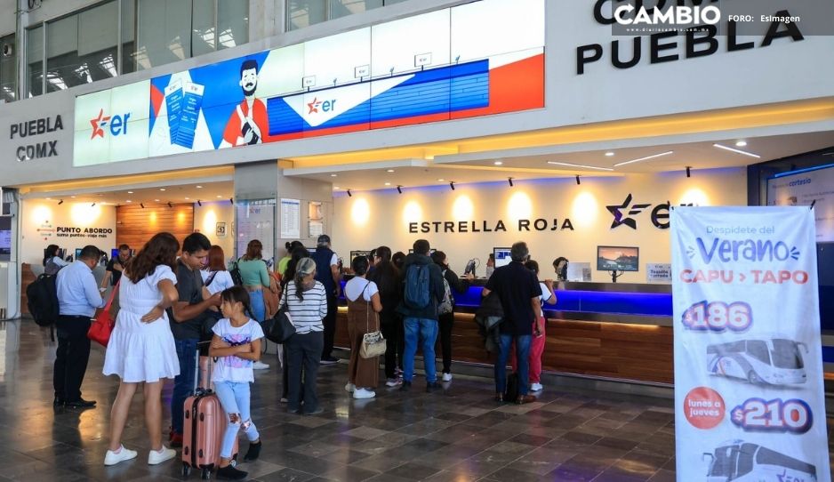 ¡Terminaron las vacaciones! Aumenta afluencia de poblanos en la CAPU por el regreso a clases (VIDEO)