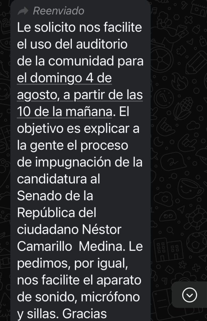 Mediante presiones y con asamblea de 30 personas ajenas al El Molino buscan quitarme la Senaduría: Néstor Camarillo