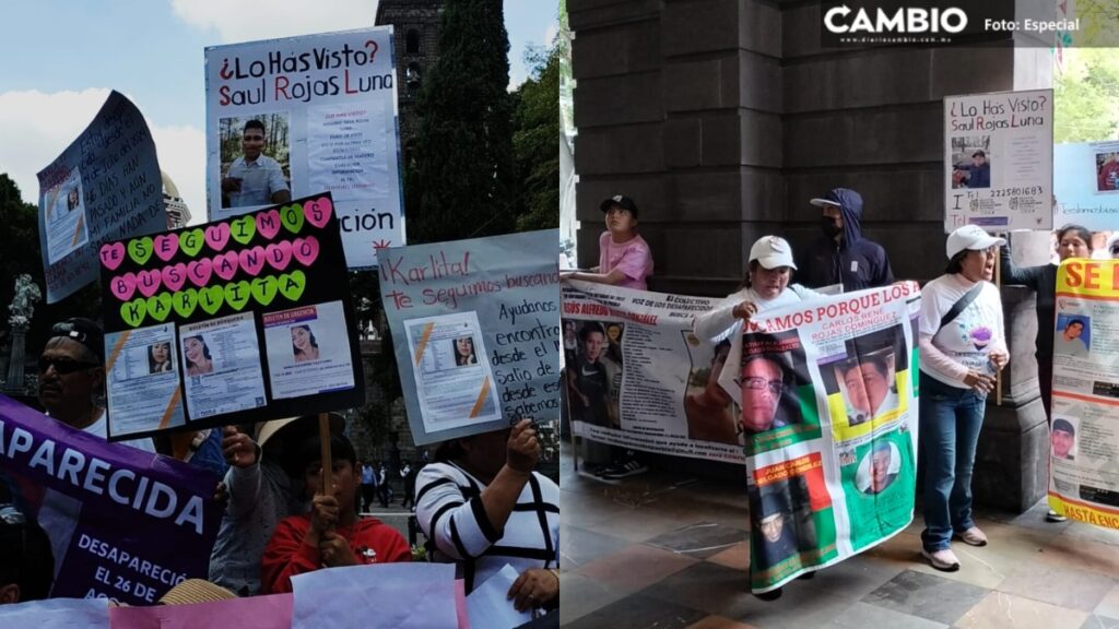 Voz de los Desaparecidos se manifiesta en el Zócalo para exigir la búsqueda de sus familiares (VIDEO)