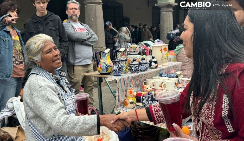 Tonantzin Fernández se suma al tradicional Trueque 2024 de San Pedro Cholula