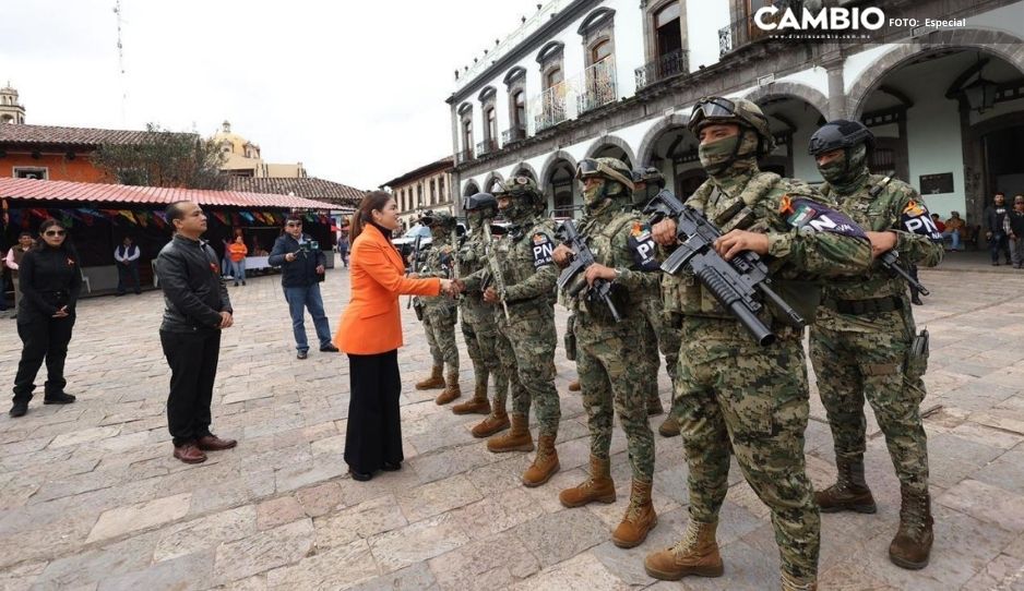 Refuerza Bety Sánchez seguridad en Zacatlán; arriban elementos de la Semar