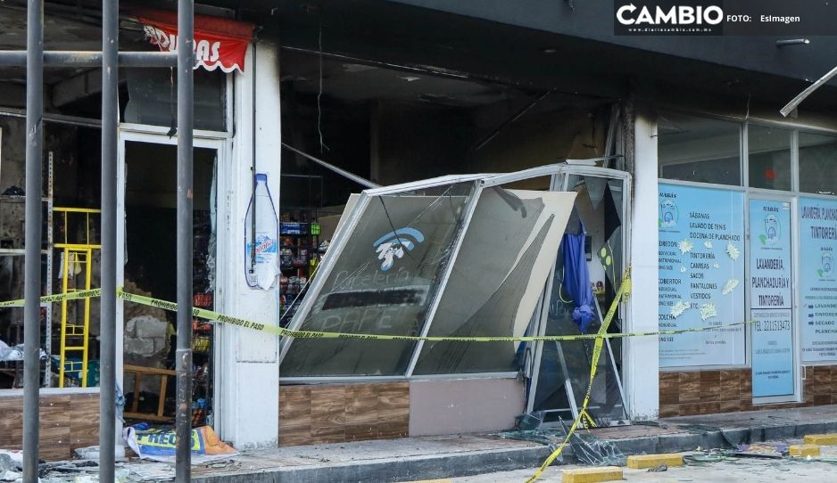 FOTOS: Así quedaron los locales de la plaza incendiada en San Andrés