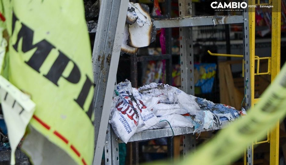 FOTOS: Así quedaron los locales de la plaza incendiada en San Andrés