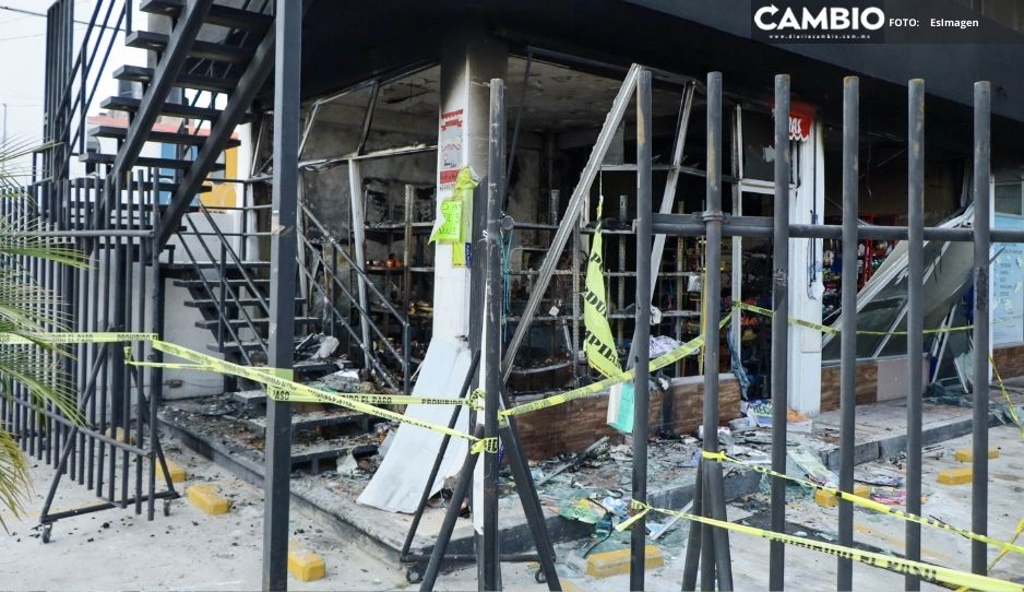 FOTOS: Así quedaron los locales de la plaza incendiada en San Andrés