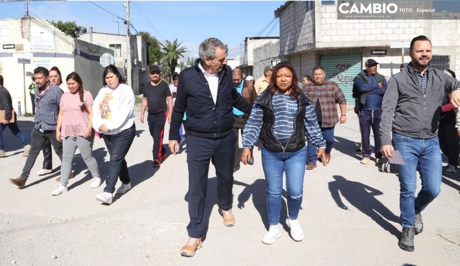 Presenta Pepe Chedraui proyecto de pavimentación ante vecinos de la colonia Guadalupe Hidalgo
