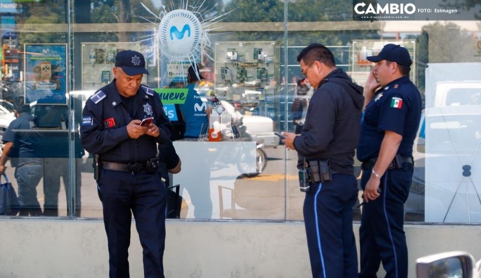 Comando armado roba ejecuta mega atraco de 126 celulares en Movistar de Tlaxcala